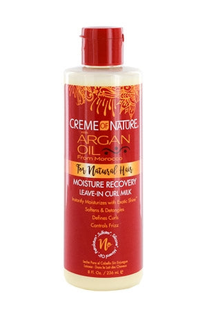 CREME OF NATURE Argan Oil Leave-In Curl Milk (8Oz) - Sareya Beauty - Calgary hair store, Beauty Supply